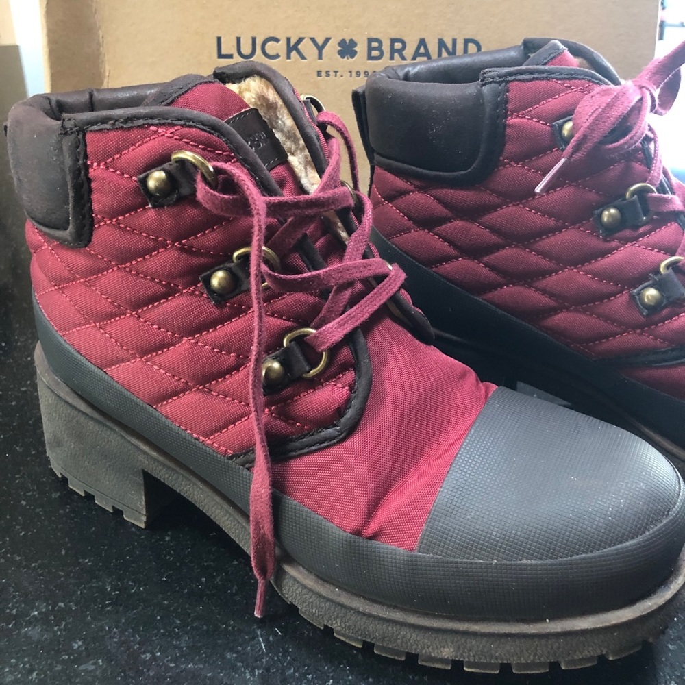 Red Lucky Brand Boots